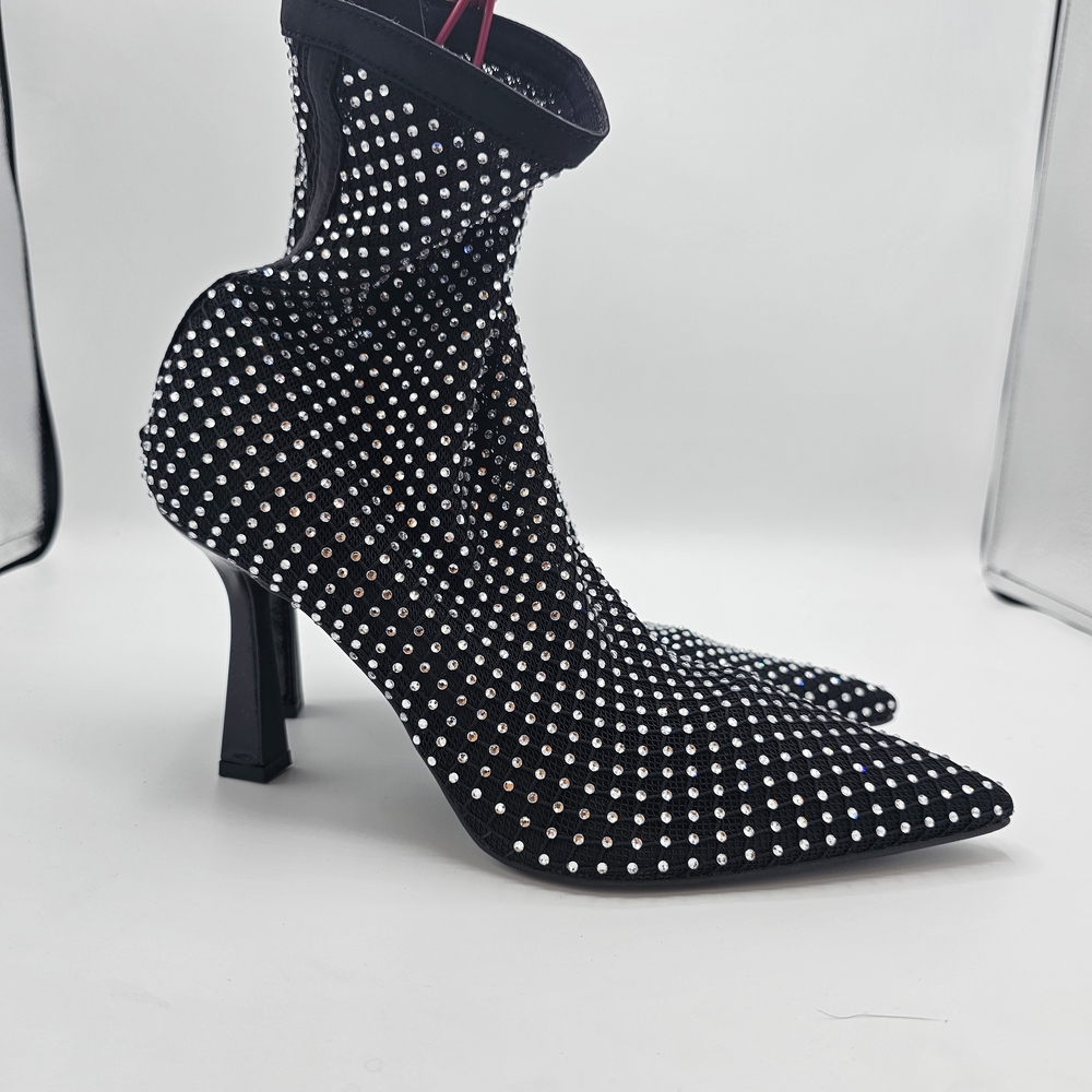 Chic Black Studded Women's Heels